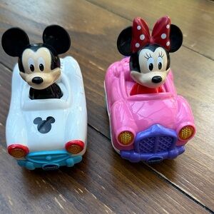 Disney Mickey & Minnie Mouse VTech Toy Cars with Music/Talking & Flashing Lights
